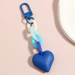 Load image into Gallery viewer, Acrylic Heart Link Keychain
