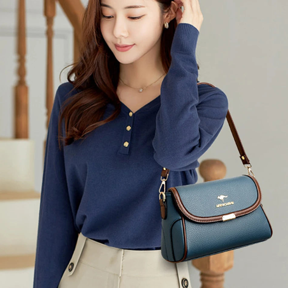 Solid Color Designer Crossbody Bag