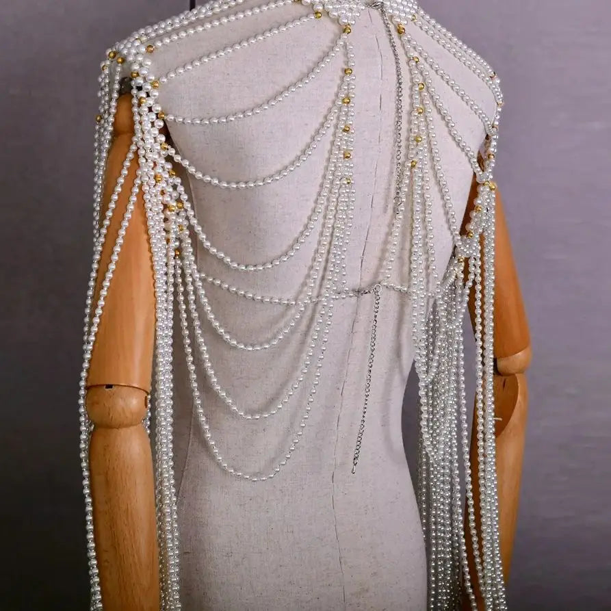 Pearl Fringe Body Chain