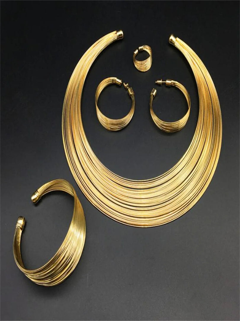 Gold-Plated Alloy Jewelry