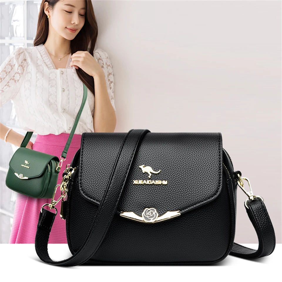 Elegant Soft Leather Shoulder Bag