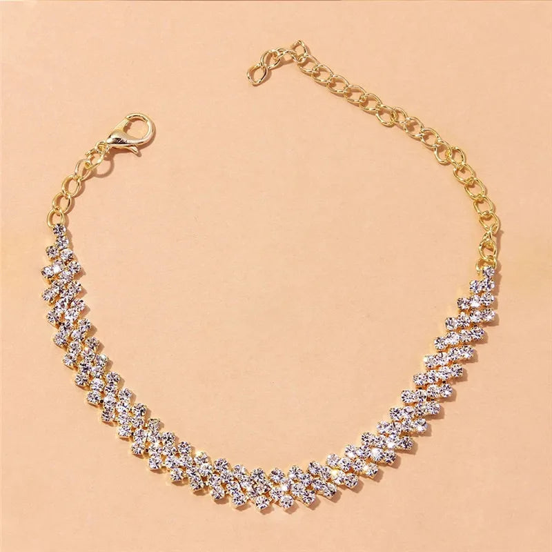 CZ Chain Anklet