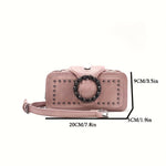 Load image into Gallery viewer, Bright Pink Faux Leather Crossbody Bag
