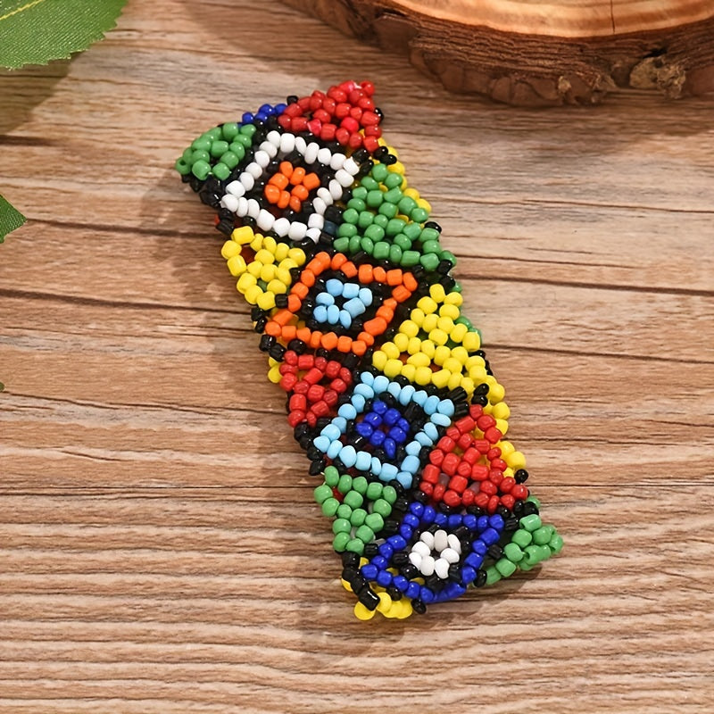 Colorful Geometric Beaded Bracelet