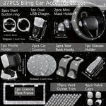 Load image into Gallery viewer, Bling Car Accessories Set for Women
