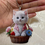 Load image into Gallery viewer, Charming Angel Cat Acrylic Pendant
