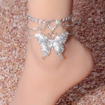 Load image into Gallery viewer, Multi-layer Butterfly Anklet
