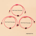 Load image into Gallery viewer, Triple Heart Rope Friendship Bracelets Set
