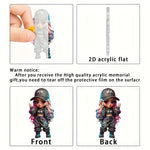 Load image into Gallery viewer, 2D Acrylic Hip Hop Girl Pendant
