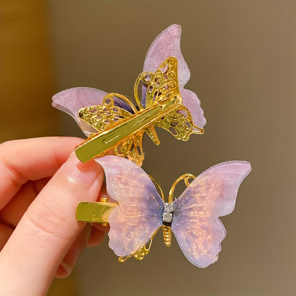 Colorful Butterfly Hair Clips Set