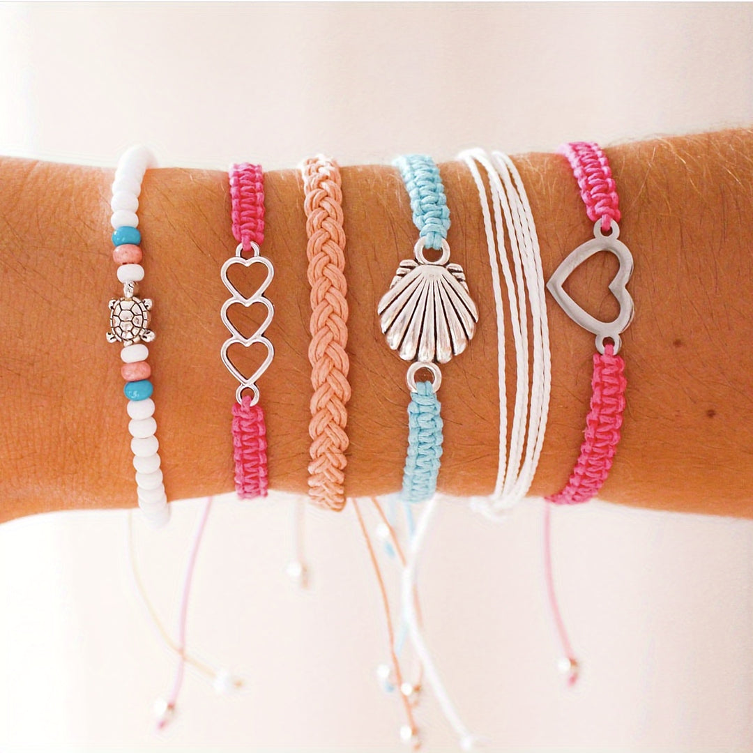 Boho Charm Bracelet Set