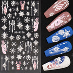 Load image into Gallery viewer, 5D Owl &amp; Snowflake Nail Art Stickers (2 Sheets)
