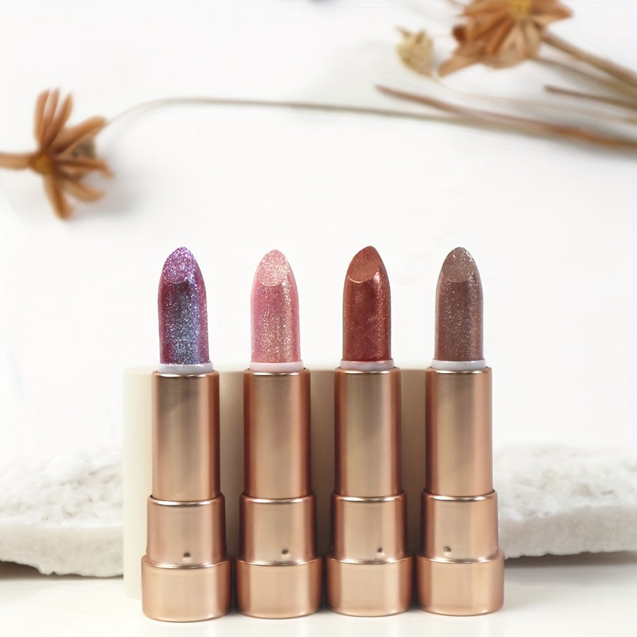 Glitter Metallic Shimmer Lipstick Set