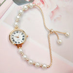 Load image into Gallery viewer, Elegant Pearl &amp; Rhinestone Women&#39;s Watch
