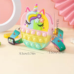 Load image into Gallery viewer, Princess Coin Purse - Silicone Unicorn Pattern
