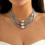 Load image into Gallery viewer, Bold Multi-Layered Chain Necklace
