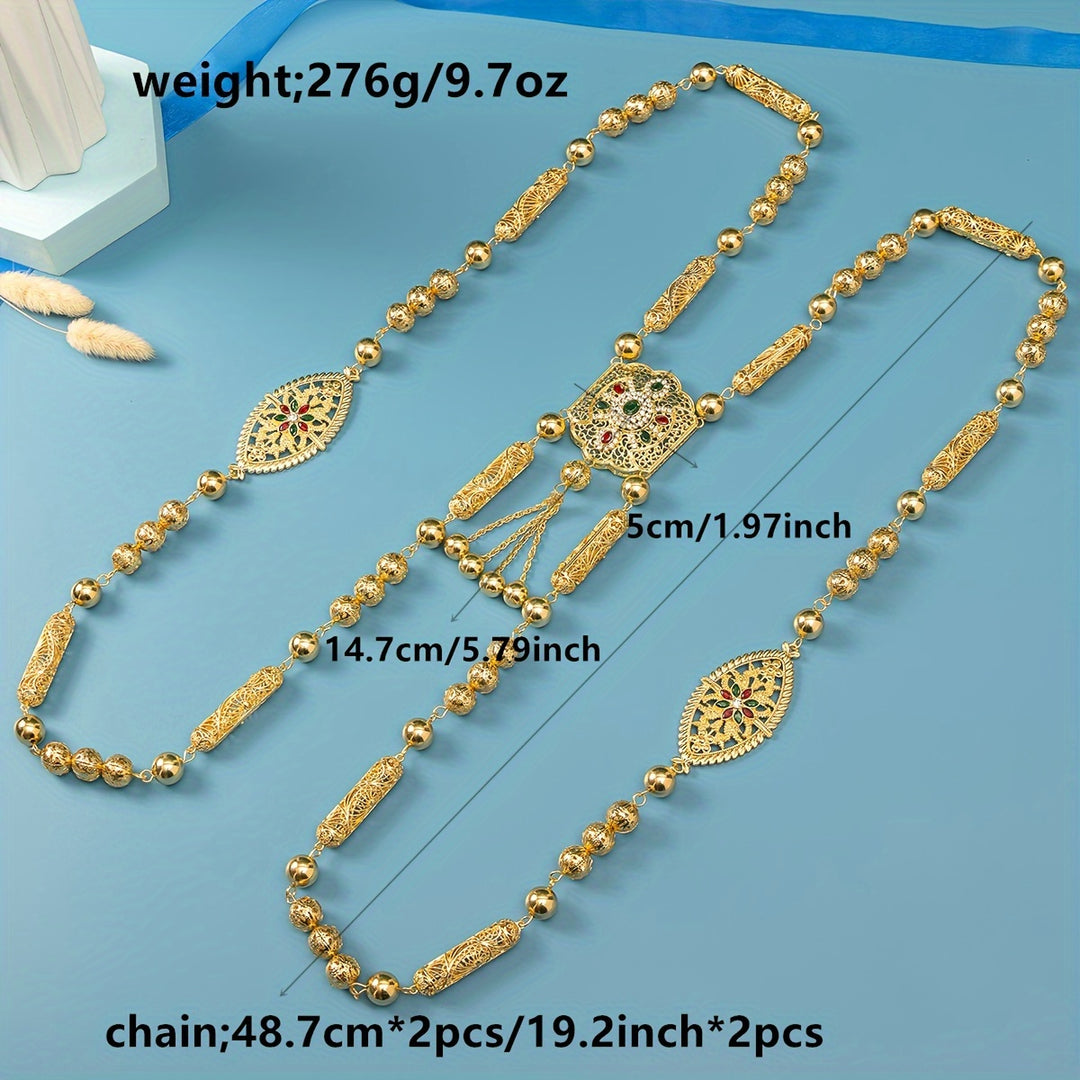 24K Gold-Plated Arabian Bridal Body Chain