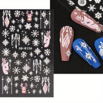 Load image into Gallery viewer, 5D Owl &amp; Snowflake Nail Art Stickers (2 Sheets)
