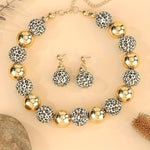 Load image into Gallery viewer, Leopard Print Bead Necklace Set
