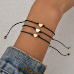 Load image into Gallery viewer, Triple Heart Rope Friendship Bracelets Set
