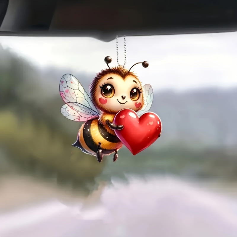 Charming Love Bee Acrylic Pendant