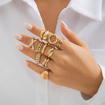 Load image into Gallery viewer, Hip-Hop Style Stacking Rings Set (10pcs)
