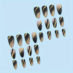 Load image into Gallery viewer, 24 Pcs Glossy Wine Red Square Press On Toenails
