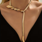 Load image into Gallery viewer, Golden Snake Necklace
