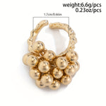 Load image into Gallery viewer, Elegant Beaded Cluster Ring
