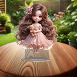 Load image into Gallery viewer, Glam Style Acrylic Collectible Figurine - Cute Doll Girl Display
