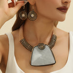 Load image into Gallery viewer, Boho Handwoven Crystal Necklace &amp; Earrings Set
