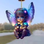 Load image into Gallery viewer, Charming 2D Angel Pendant for Car Mirrors
