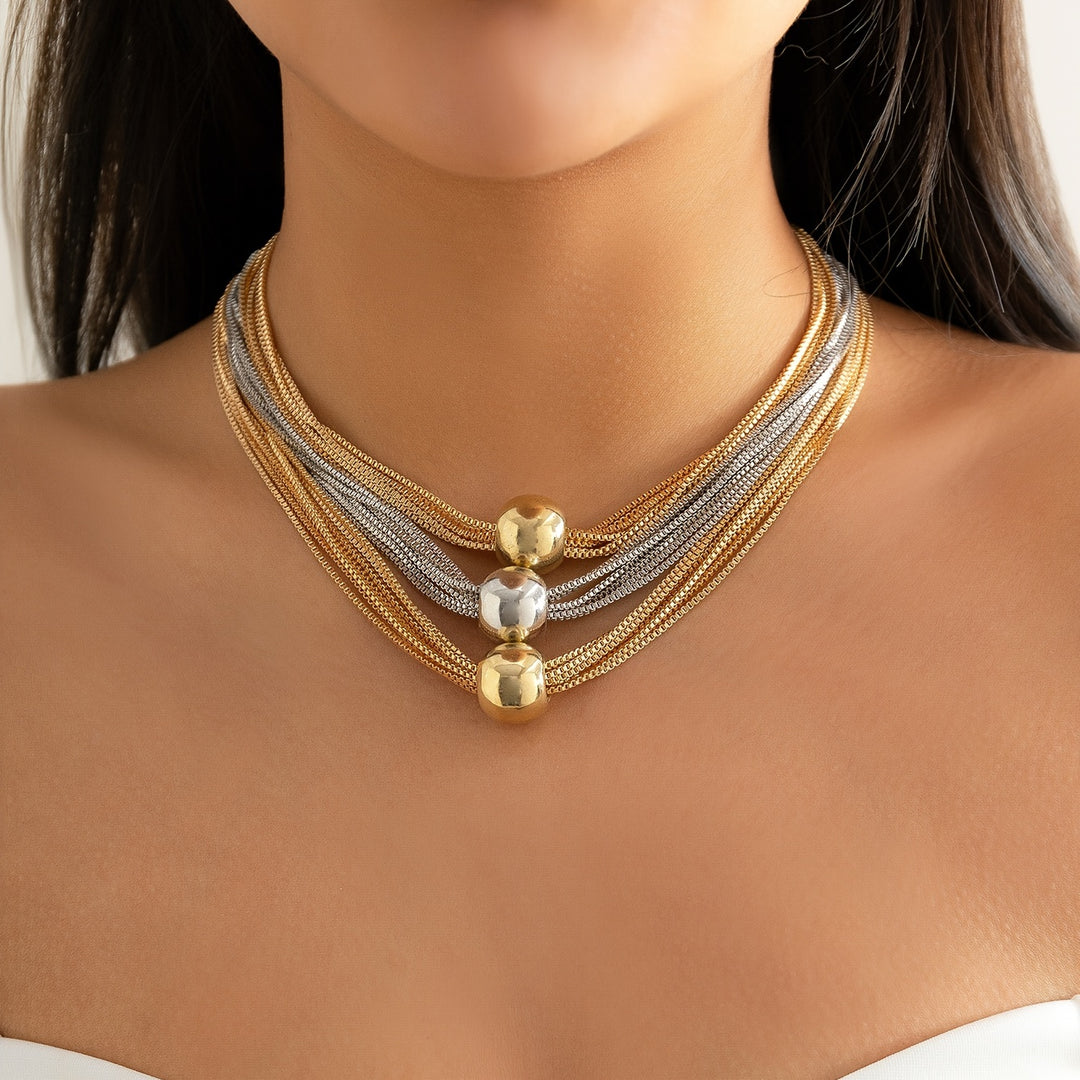 Bold Multi-Layered Chain Necklace