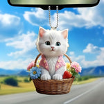 Load image into Gallery viewer, Charming Angel Cat Acrylic Pendant
