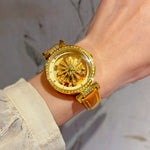 Load image into Gallery viewer, Boho Chic Starry Sunflower Quartz Watch
