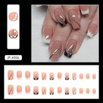 Load image into Gallery viewer, Glossy Nude French Tip Nails
