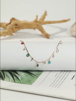 Load and play video in Gallery viewer, Colorful Beads Tassel Anklet
